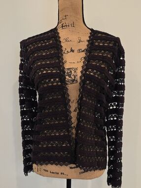 Chanel Braided Cashmere Cardigan